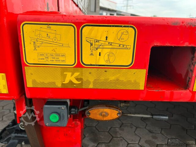 مقطورة نصف منخفضة KÄSSBOHRER tele Tieflader mit hydr. Schwanenhals