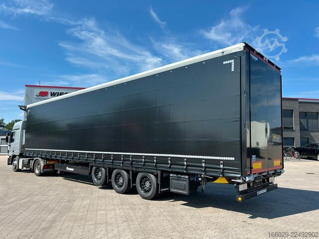 مقطورة نصفية مفتوحة مع قماش مشمع KRONE SDP 27 Mega Schiebeplanen Auflieger Hubdach