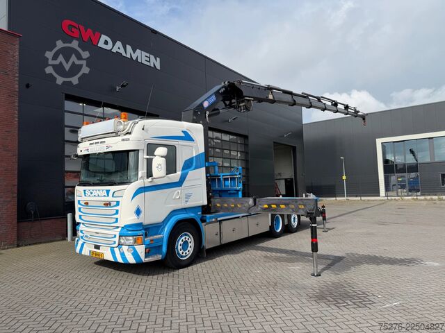 Kamion sa kranom Scania R450 6x2 HMF 5020-K7+2 ,Winch Euro 6
