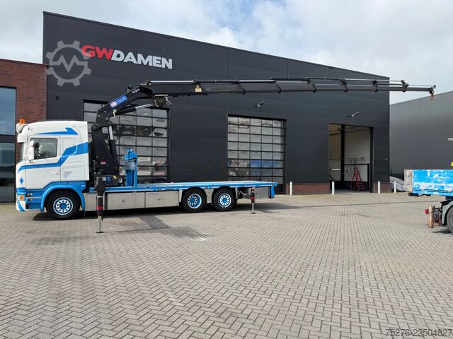 Kamion sa kranom Scania R450 6x2 HMF 5020-K7+2 ,Winch Euro 6
