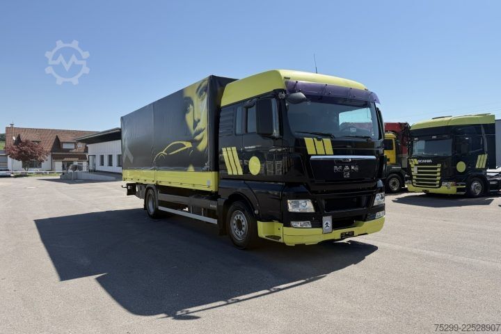 Kamion s ravnom platformom i ceradom MAN TGX 18.360 4x2 Plane/HB / Swiss-Vehicle