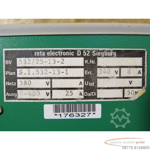 Reta hluti Reta BV 532/25-13-2 Regler