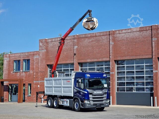 Volquete con grúa Scania G500 6x2 - Tipper + Palfinger epsilon M110L - R...