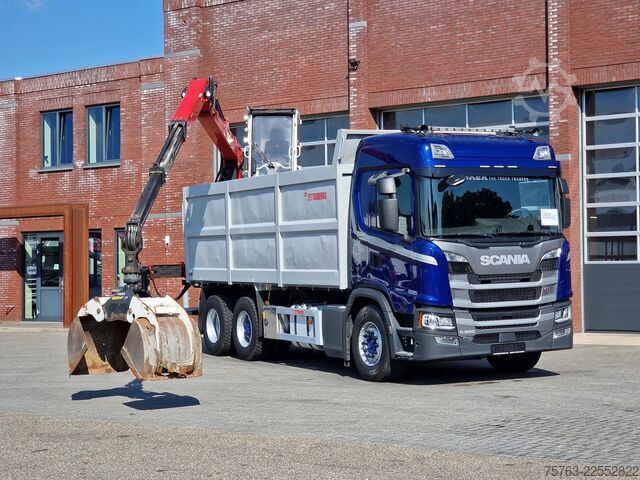 Volquete con grúa Scania G500 6x2 - Tipper + Palfinger epsilon M110L - R...