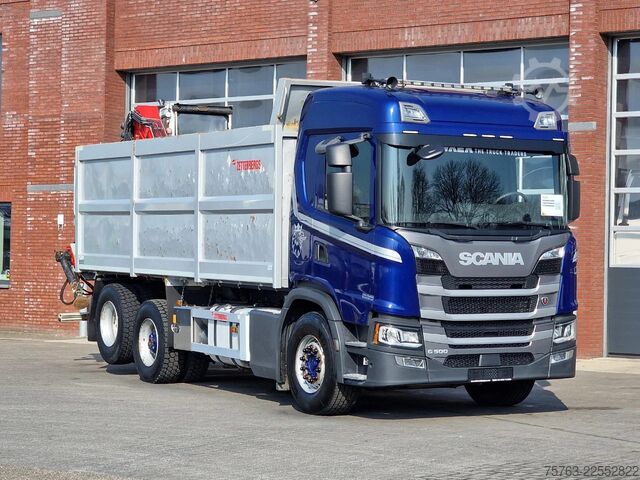 Volquete con grúa Scania G500 6x2 - Tipper + Palfinger epsilon M110L - R...