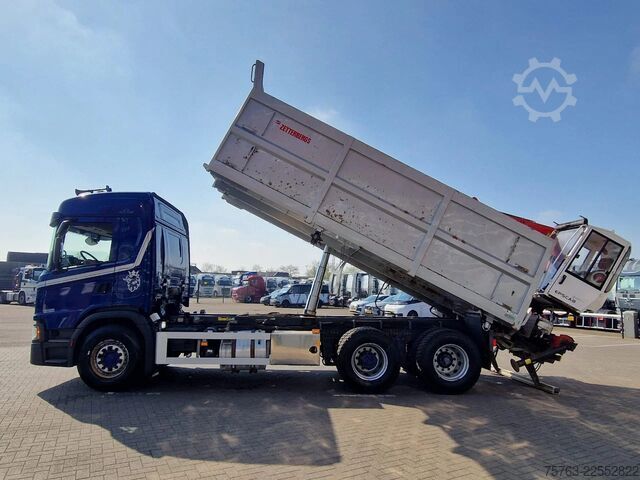 Nosturilla varustettu kippivaunu Scania G500 6x2 - Tipper + Palfinger epsilon M110L - R...
