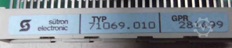 Control card Sütron** 71069.010