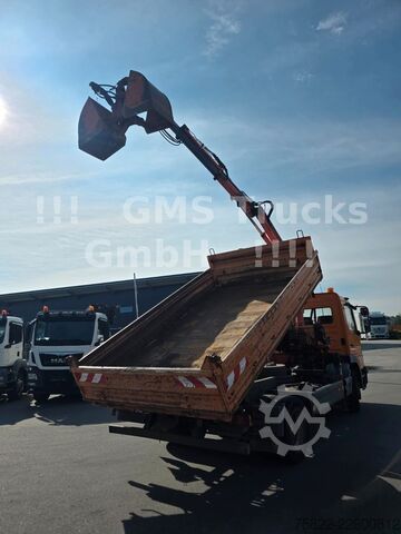 Pašizgāzējs kravas automašīna MERCEDES-BENZ Atego 1218 / Kipper+Kran / load 5,2ton / E3