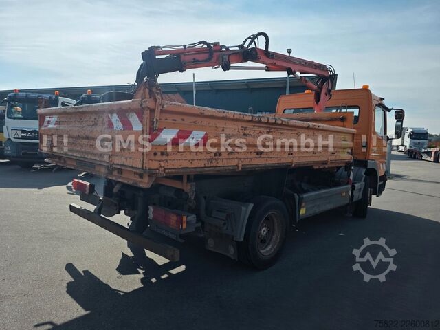 Pašizgāzējs kravas automašīna MERCEDES-BENZ Atego 1218 / Kipper+Kran / load 5,2ton / E3