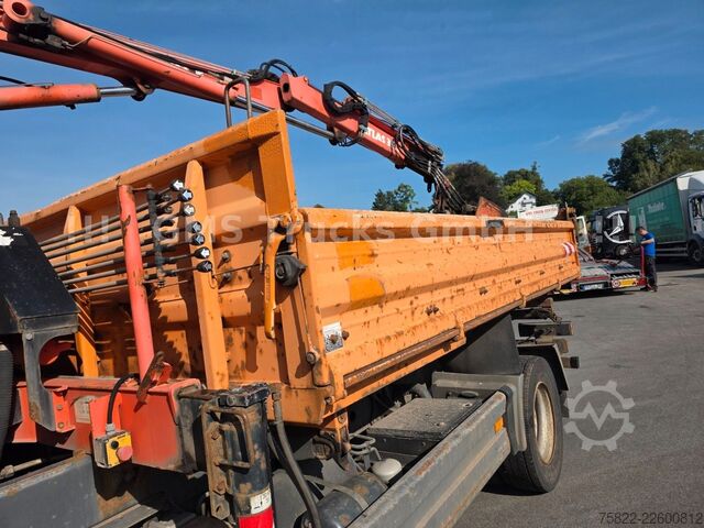 Pašizgāzējs kravas automašīna MERCEDES-BENZ Atego 1218 / Kipper+Kran / load 5,2ton / E3