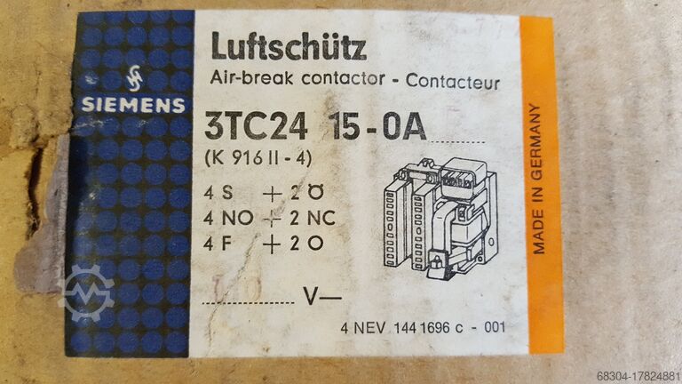 Contactor de ar / interrutor de inversão do contactor SIEMENS 3 TA24 / 3 TC26 / 3 TA28 / 3 TD42