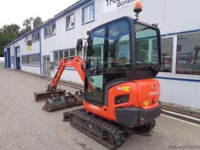 Minigraver KUBOTA KX019-4 SW + 4 x Löffel