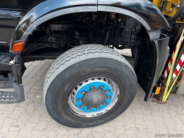 Platvormveok MERCEDES-BENZ 2751 Arocs Pritsche + Kran Retarder Motorschaden