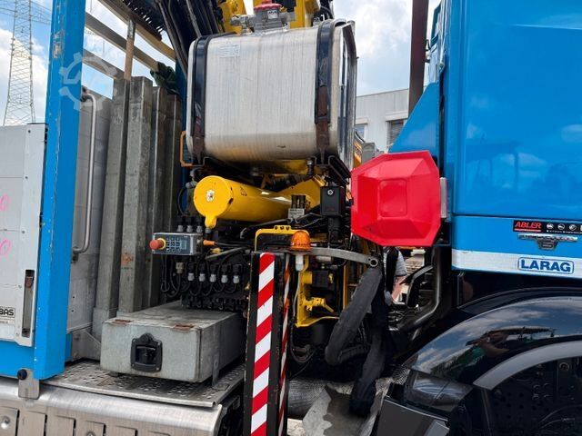 Platvormveok MERCEDES-BENZ 2751 Arocs Pritsche + Kran Retarder Motorschaden