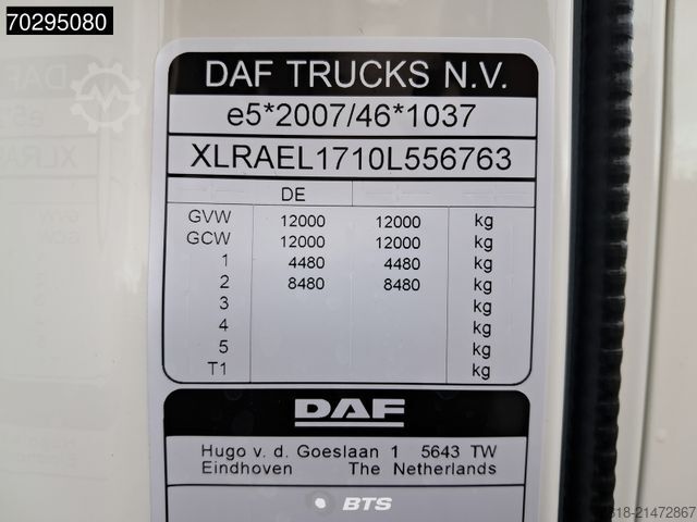 Camión caja DAF XB 230 4X2 FA DC 12t - Paccar Body Koffer