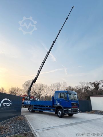 트럭 장착형 크레인 MAN TGM 12.250 4x2 Pritsche 20m KRAN FUNK AHK