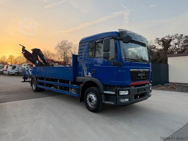 트럭 장착형 크레인 MAN TGM 12.250 4x2 Pritsche 20m KRAN FUNK AHK