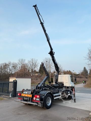 덤프 트럭 DAF CF 75.250 Abrollkipper KRAN FUNK