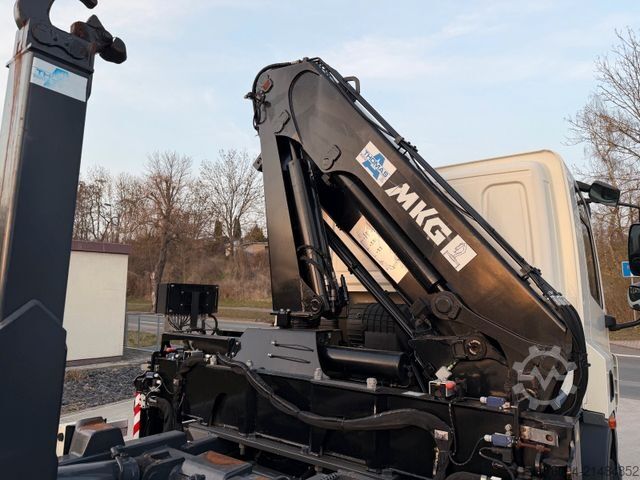 덤프 트럭 DAF CF 75.250 Abrollkipper KRAN FUNK