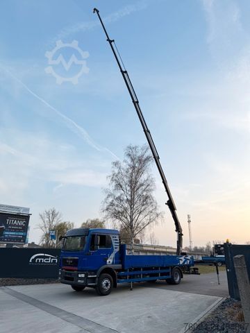 LKW mit Pritsche (offen) MAN TGM 12.250 4x2 Pritsche 20m KRAN FUNK AHK
