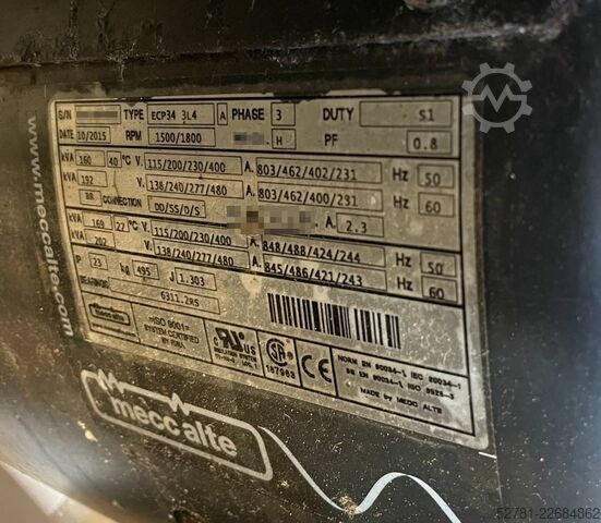 Aggregat Volvo TAD751GE - 165 kVA generator - DPX-12656
