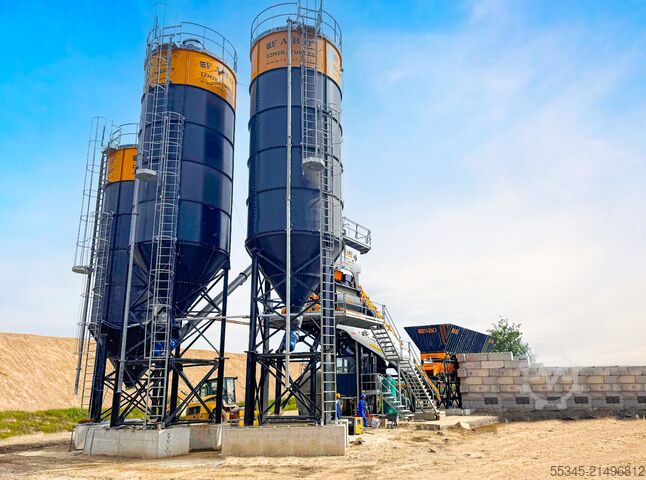 कंक्रीट मिक्सिंग प्लांट / कंक्रीट प्लांट FABO Concrete Batching Plant 180 m3 Compact Concrete Batching Plant