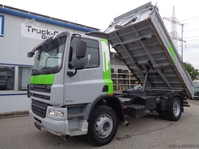 Dreiseitenkipper LKW DAF CF 75.310 4x2 Meiller AHK Klima 3-Sitzer