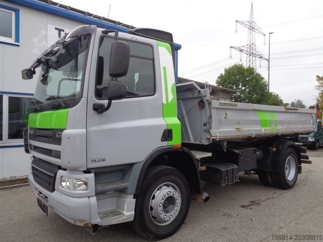 Tresidig tippbil DAF CF 75.310 4x2 Meiller AHK Klima 3-Sitzer