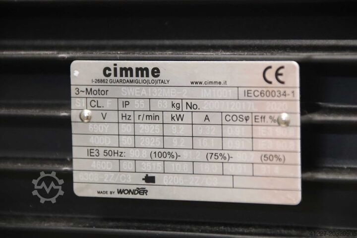 Suflantă de presiune 9,2 kW cimme CBJ G06330 E4 RD Lüfterrad Ø 660 mm