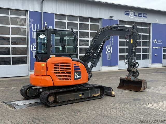 Paletli ekskavatör KOMATSU PC58MR-5E0 Tiltrotator OQ45-5 / 2.336 h