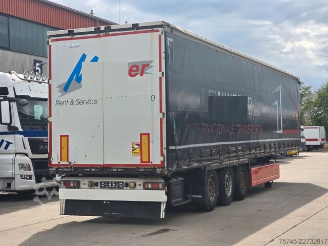 Открытый полуприцеп с тентом KRONE SD * PR. + PL. * SAF * 2X PALETTENLASTEN  *