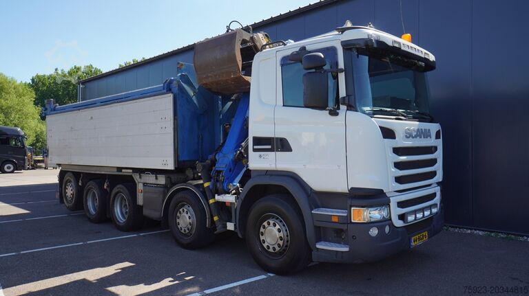 Vinç kamyonu Scania G 490 10X4 CABLE SYSTEM TRUCK WITH PALFINGER Q1...
