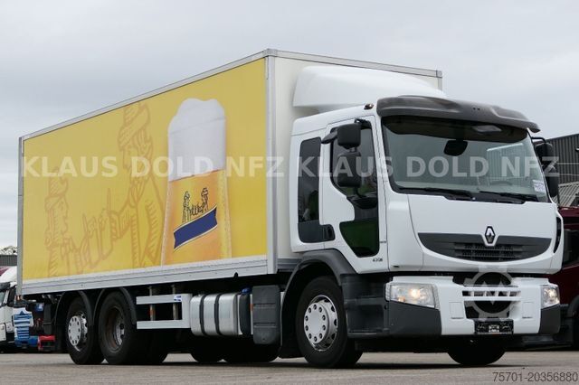Skåpbil RENAULT Premium 430 6x2 Koffer Lift-/Lenkachse LBW EU5