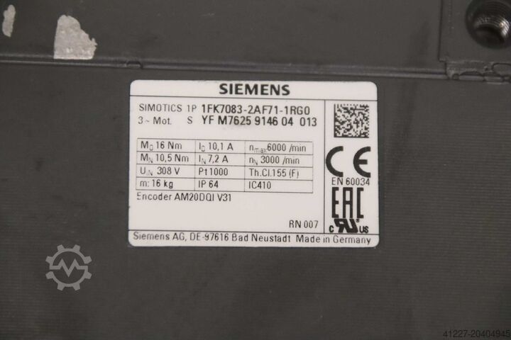 Servógírvélmótor Siemens Wittenstein 1FK7083-2AF71-1RG0  SP 100S-MC1-4