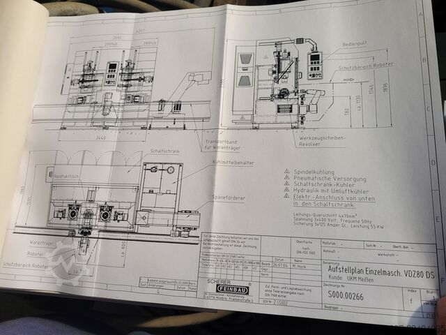 Torno vertikale Scherer VDZ 80 DS