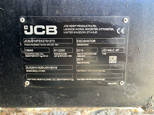 Koparka gąsienicowa JCB JS145LC 4F