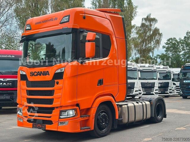 Standardowy ciągnik siodłowy SCANIA S500 Retarder Tank 1000L ACC Standklima