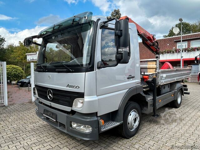 Furgone ribaltabile a tre lati MERCEDES-BENZ 822 Atego MEILLER 3Skipper +PK7002 + Greifer