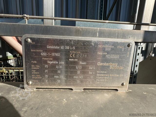 Scrape heat exchanger Kratzwärmetauscher / Scraped Surface Hea Gerstenberg Schröder Consistator MD 250