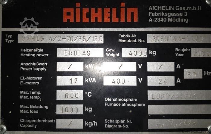 Multipurpose chamber furnace line AICHELIN 