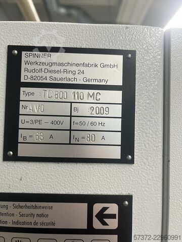  Spinner TC 800 110 MC