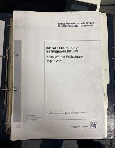 Kälte-Wärme-Prüfschrank Weiss Technik KWP 120/70