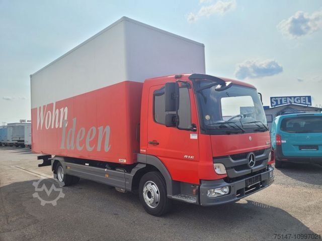Box van MERCEDES-BENZ 816 Atego 3-Sitzer Möbel Rolltor Treppe 6 Meter