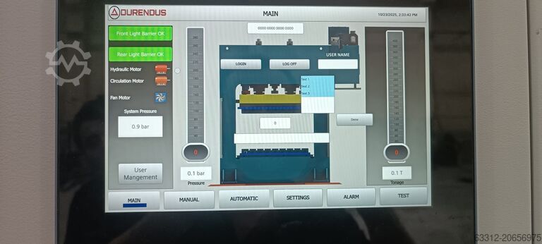 Doppelständerpresse Durendus 300 T Doppelständerpresse Heizpresse