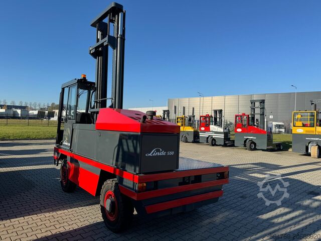 Forklif pemuat sisi Linde S50 //Duplex 4850 mm //