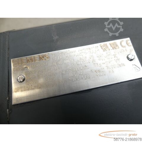 控制单元 Siemens 1FT6086-8AC71-3AA1 Synchronservomotor SN: YFNN14040901008