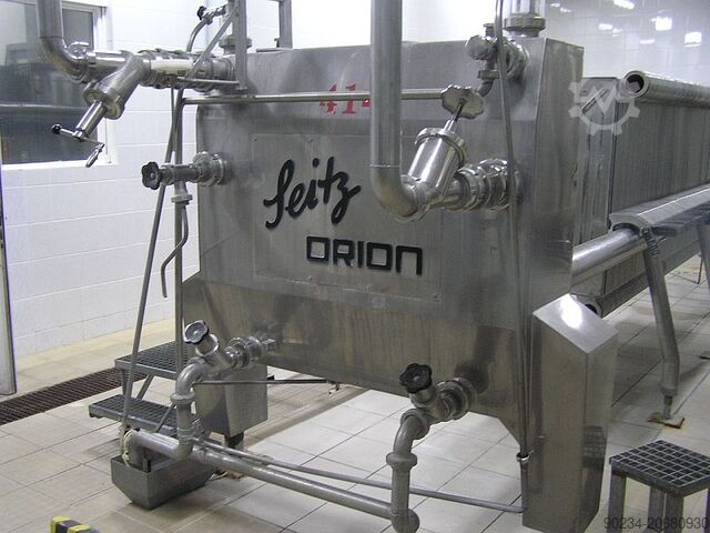 Máy ép lọc làm sáng bằng thép không gỉ 1000 mm x 1000 mm Seitz Orion Loại OF 100/150, 310 m² SEITZ OF100/150