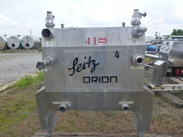 Máy ép lọc làm sáng bằng thép không gỉ 1000 mm x 1000 mm Seitz Orion Loại OF 100/150, 310 m² SEITZ OF100/150