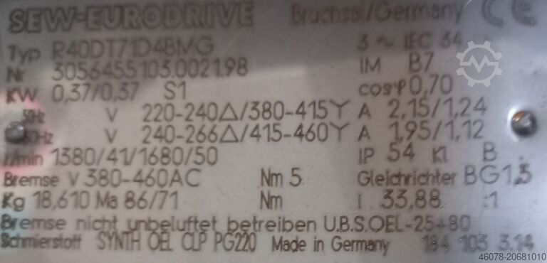 ناقل الأسطوانة البليت Horstmann 580-1040-900