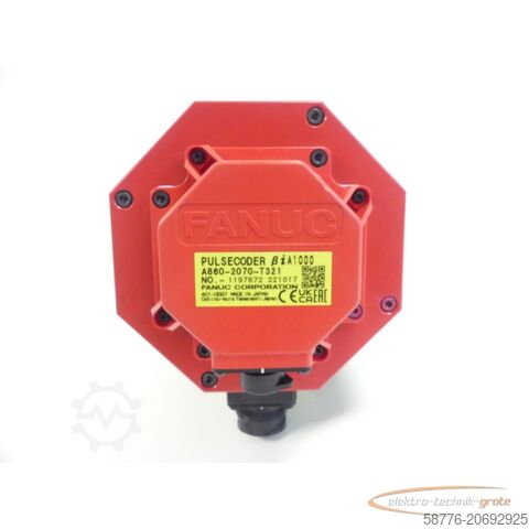 Fanuc motor Fanuc A06B-2076-B503 AC Servomotor SN: C22CC3145 + Encoder A860-2070-T321